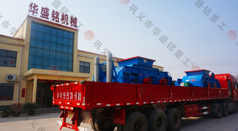 時產150噸對輥破碎機兩臺發(fā)往河北現(xiàn)場